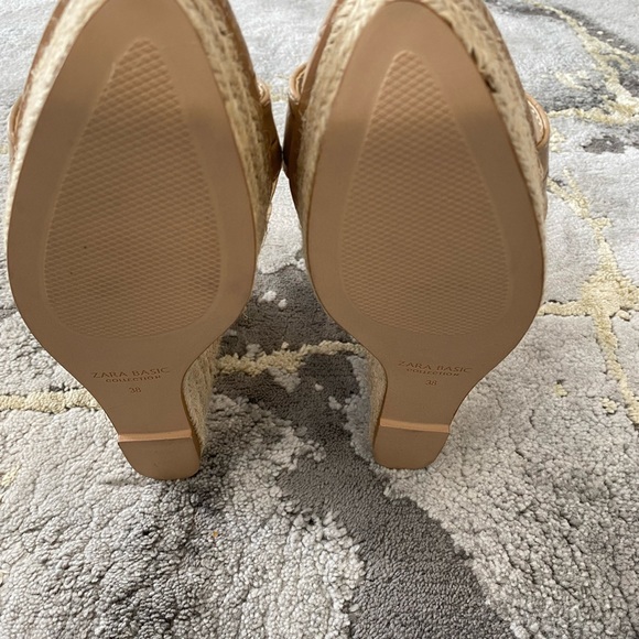 Zara Nude Platform Wedges - Picture 3 of 4